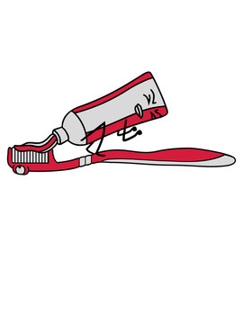 zahnb&uuml;rste schei&szlig;e kacke pressen comic gesicht augen mund lustig cartoon putzen zahnarzt sauber machen z&auml;hne wei&szlig;e sch&ouml;n h&uuml;bsch l&auml;cheln zahncreme b&uuml;rsten clipart design cool