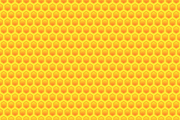 Abstract color hexagonal grid seamless background.