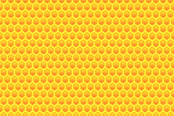 Abstract color hexagonal grid seamless background.