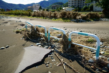 Flood damage caused by Typhoon No.19 