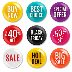 Sale Badge Isolated White Background