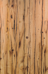 Texture of aged wood, boards, light brown color. With cracks and scuffs