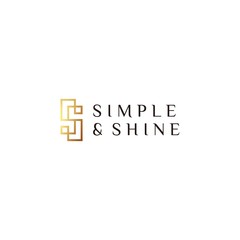 Luxury logo design of letter S with gold and black background - EPS10 - Vector.