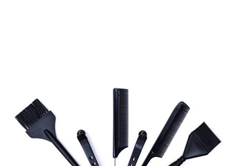 Hairdressing tools top view