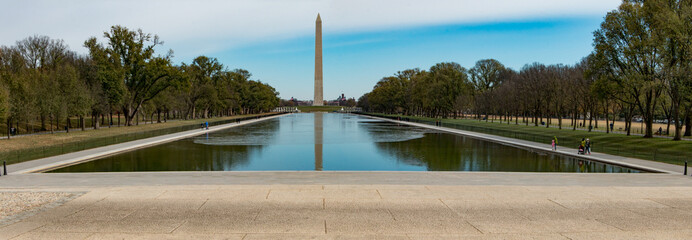 Washington Monument view from Lincoln Memorial