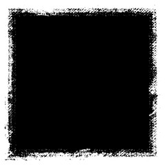 Grunge background black rectangular isolated on white background