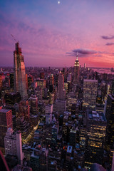 Manhattan at sunset (New York)
