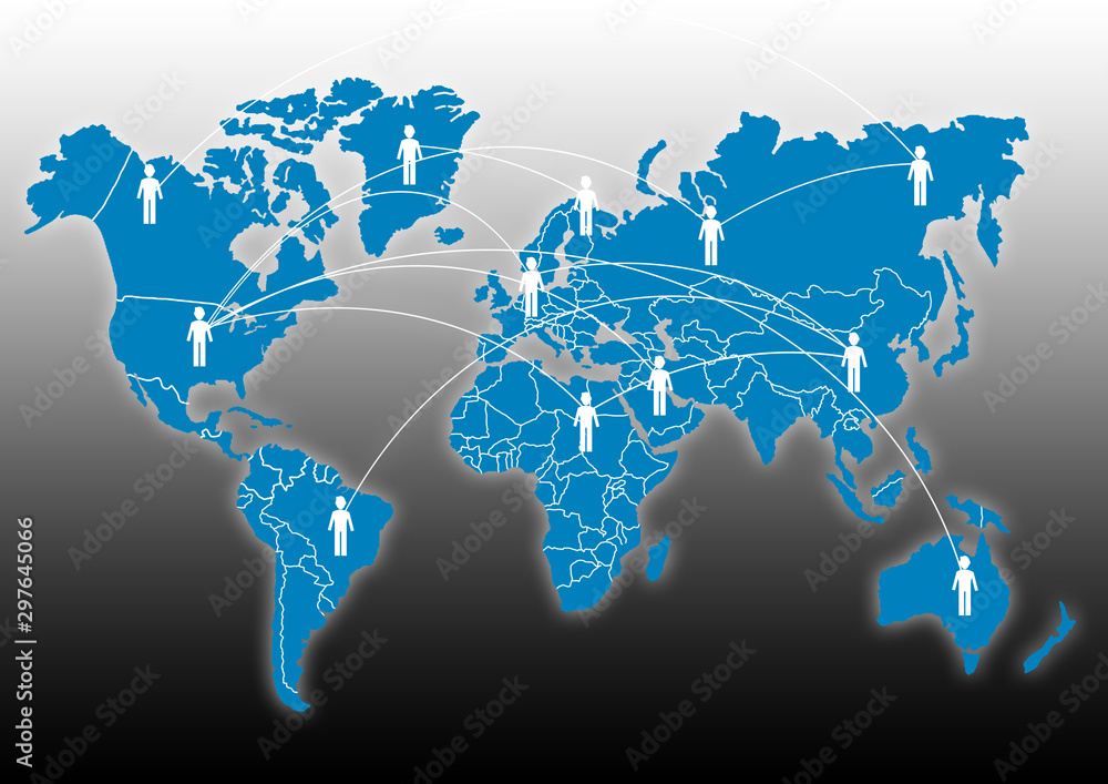 Poster best internet concept of global business from concepts series