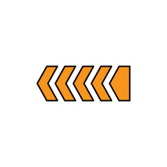arrow icon vector trendy flat design