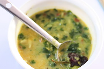 Spinach gravy