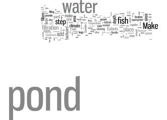 How To Make Your Own Backyard Fish Pond