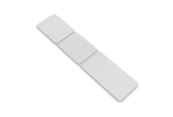 Multi Purpose  Gel Pad for cell phone Holder for branding. 3d render illustration.