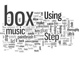 Fototapeta premium How To Make A Unique Music Box