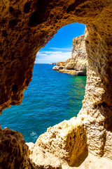 Algar Seco Carvoeiro à l'Algarve au Portugal