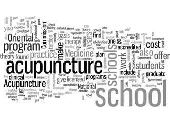 How to Look For a Good Acupuncture School