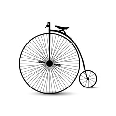 Fototapeta na wymiar Bicycle icon on white background