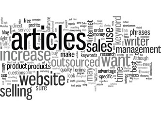 How to Increase Your Sales with Outsourced Articles