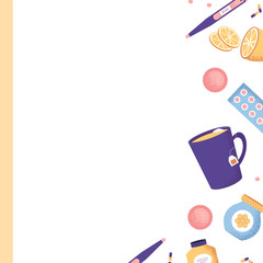 Autumn illness season design