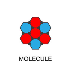 Fototapeta premium Molecule icon. Molecule symbol design. Stock - Vector illustration can be used for web.