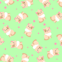 Obraz premium seamless pattern with animals