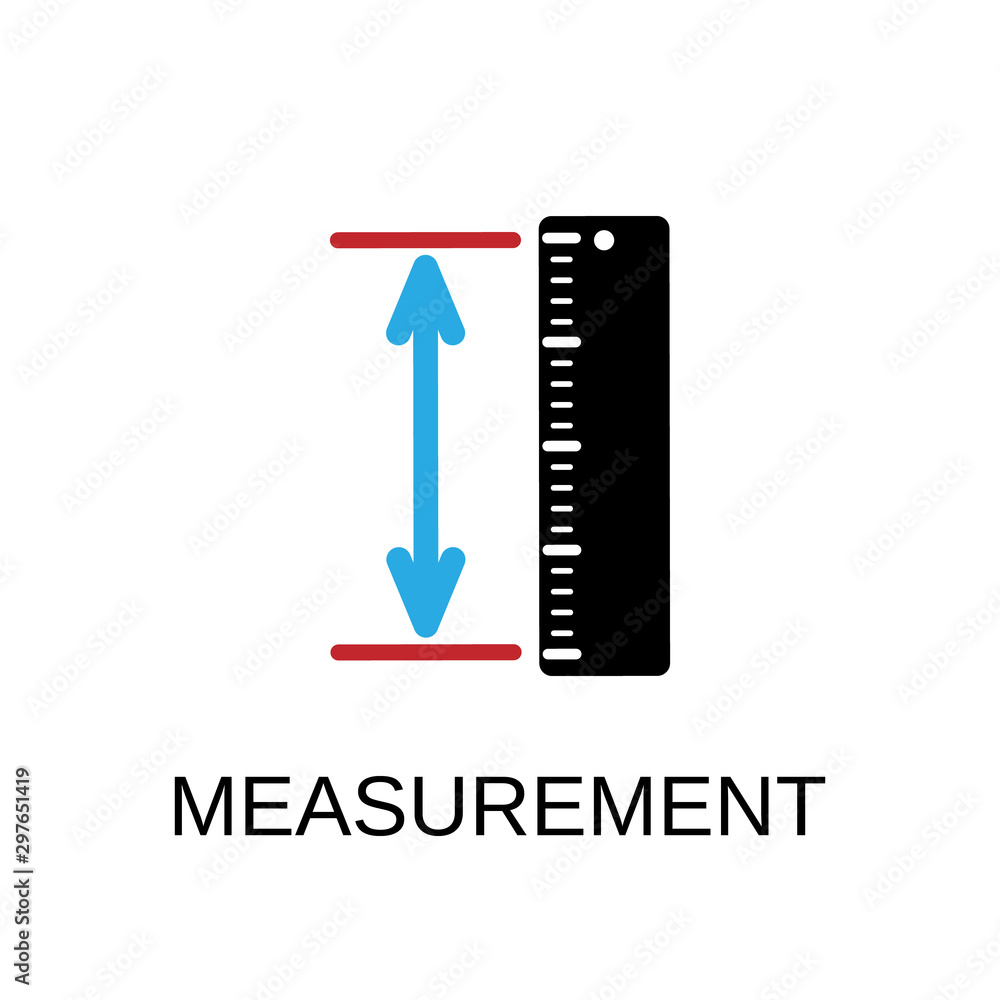 Poster measurement ruler icon. measurement ruler concept symbol design. stock - vector illustration can be 