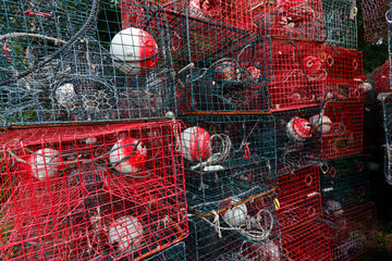 Crab pots ready for deployment, Florida