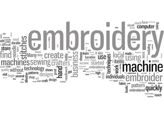 Fototapeta premium How to get started with embroidery