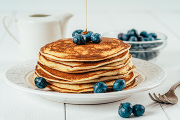Blueberry And Ricotta American Pancakes