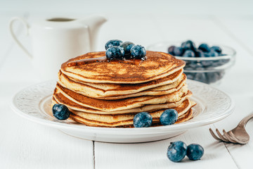 Blueberry And Ricotta American Pancakes