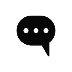 bubble speak icon trendy flat design 