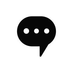 bubble speak icon trendy flat design 