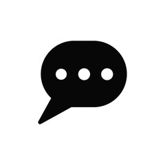 bubble speak icon trendy flat design 