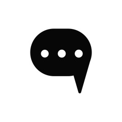 bubble speak icon trendy flat design 