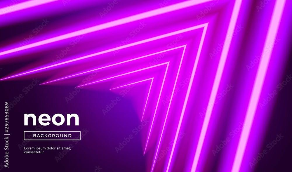 Poster futuristic abstract colorful vector background with glowing electric bright neon lines . abstract mo