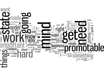 How to get in a promotable state of mind