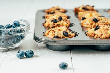 Blueberry And Apple Fruity Cupcakes Muffins
