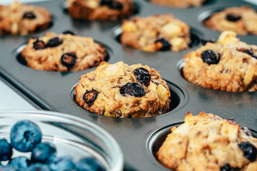 Blueberry And Apple Fruity Cupcakes Muffins