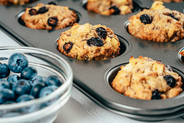 Blueberry And Apple Fruity Cupcakes Muffins
