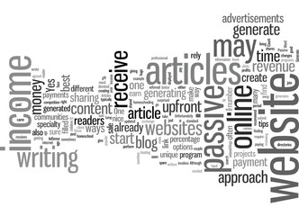 How to Generate Passive Income with Articles