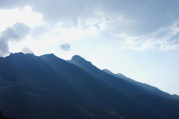 Obraz premium Russia. Sochi Rosa Khutor. Mountain Olympic Village. October 2019.