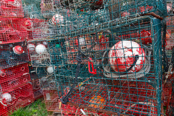 Crab pots ready for deployment, Florida