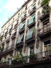Fototapeta na wymiar Architecture de Barcelone