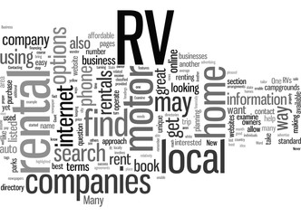 How to Find RV Rentals