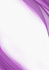 Abstract background waves. White and purple abstract background for wallpaper or business card