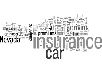 Fototapeta na wymiar How To Find Affordable Car Insurance In Nevada
