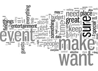 Fototapeta premium How To Create Events That People Talk About