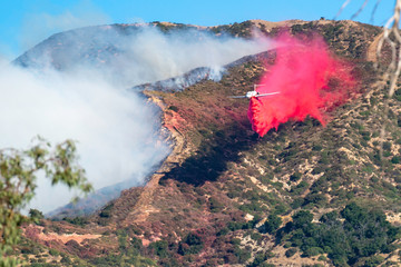 drop brush fire calfire LAFD 