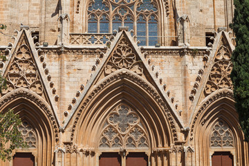 Fototapeta premium Lala Mustafa Pasa Mosque, North Cyprus, former cathedral