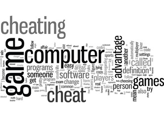 How To Cheat In A Computer Game