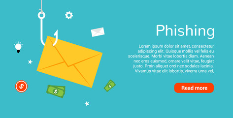 Data phishing hacking online. Scam envelope concept. Computer data fishing hack crime © kolonko